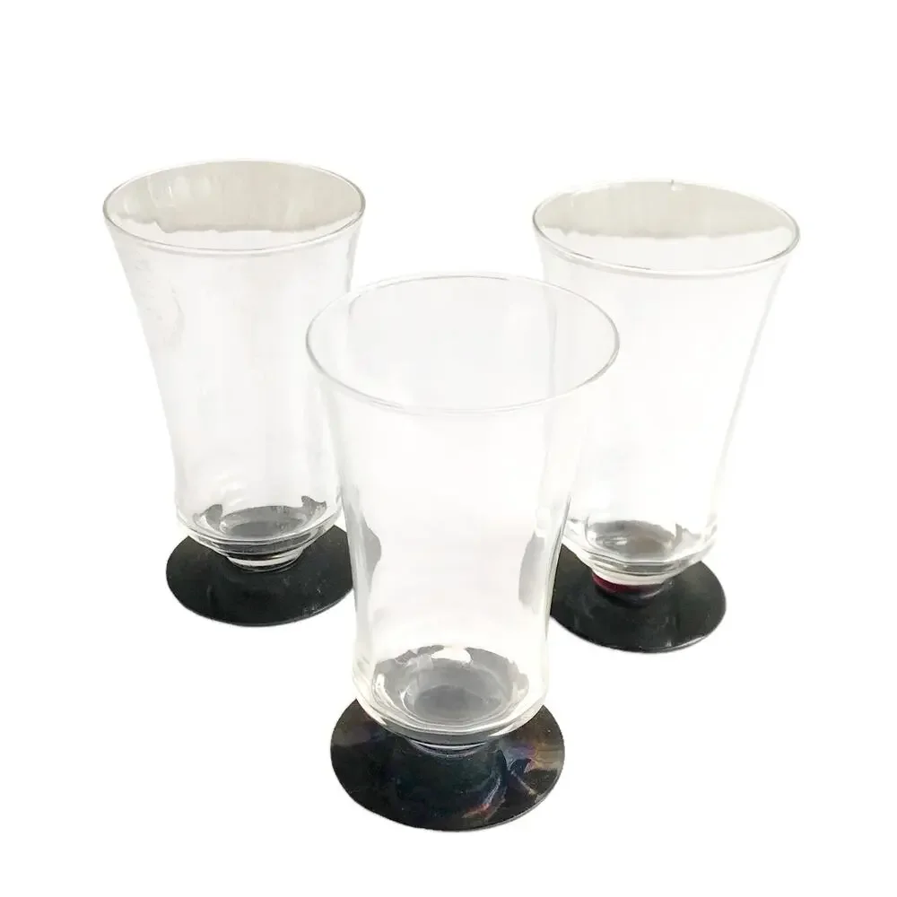 Vintage Crystal Cordial Glasses 3 Piece Set Cut Glass Short Juice Small Coupes